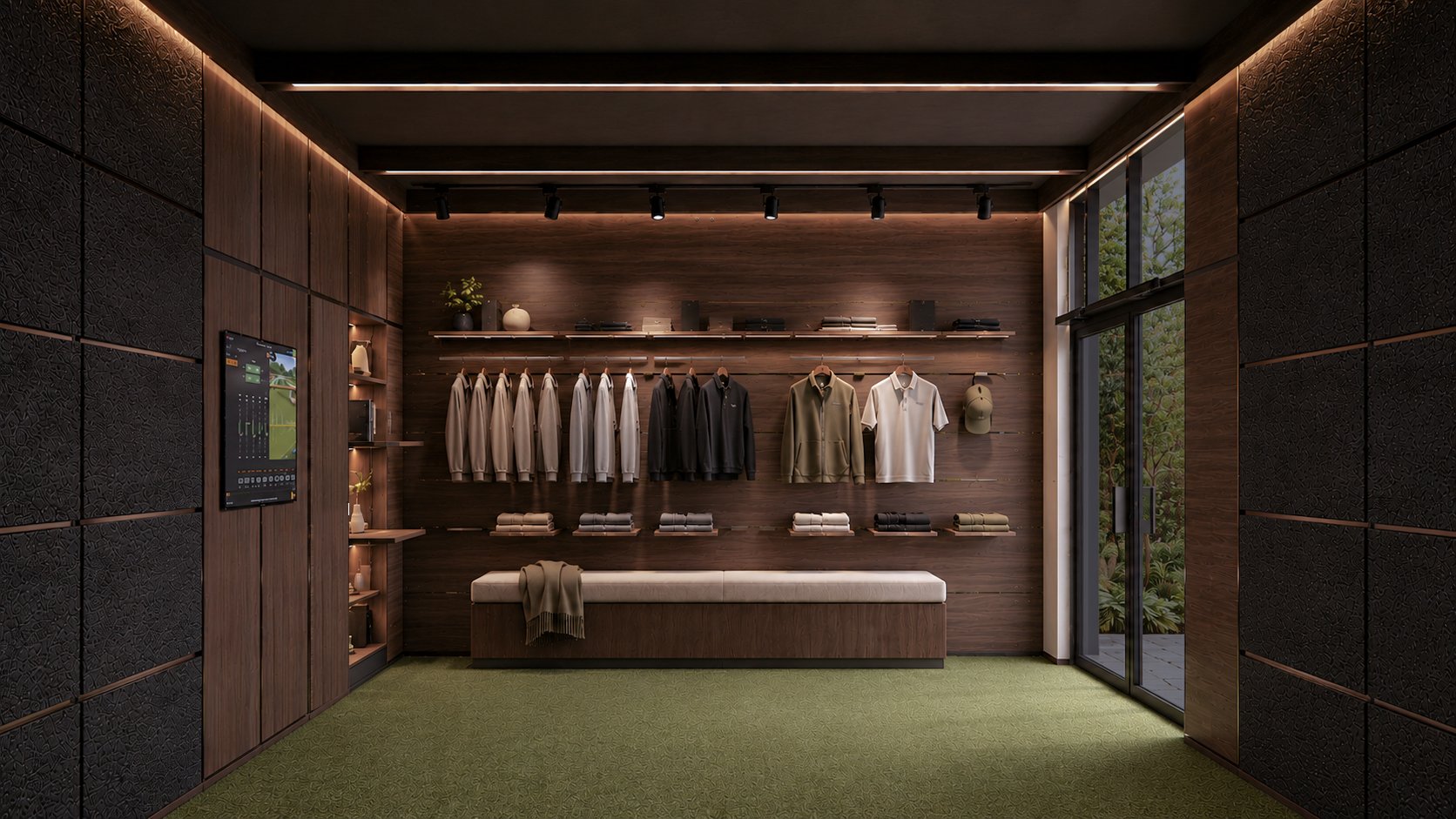 Oak panelled interior